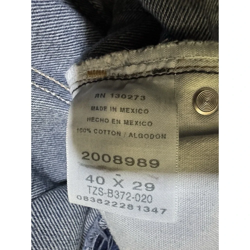 Lee Regular Fit Straight Leg Jeans Mens 38x24.5 Blue Excellent‎ Mid Rise Cotton